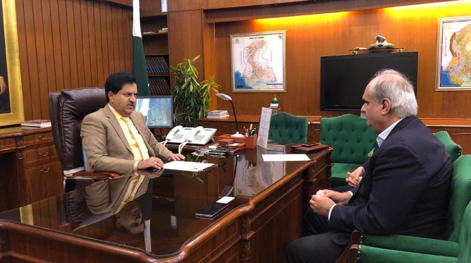 Meeting with Chief Secretary Sindh.